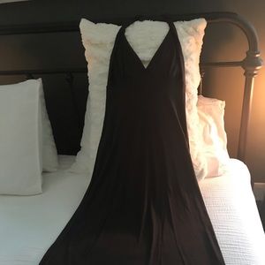 Brown Halter Dress